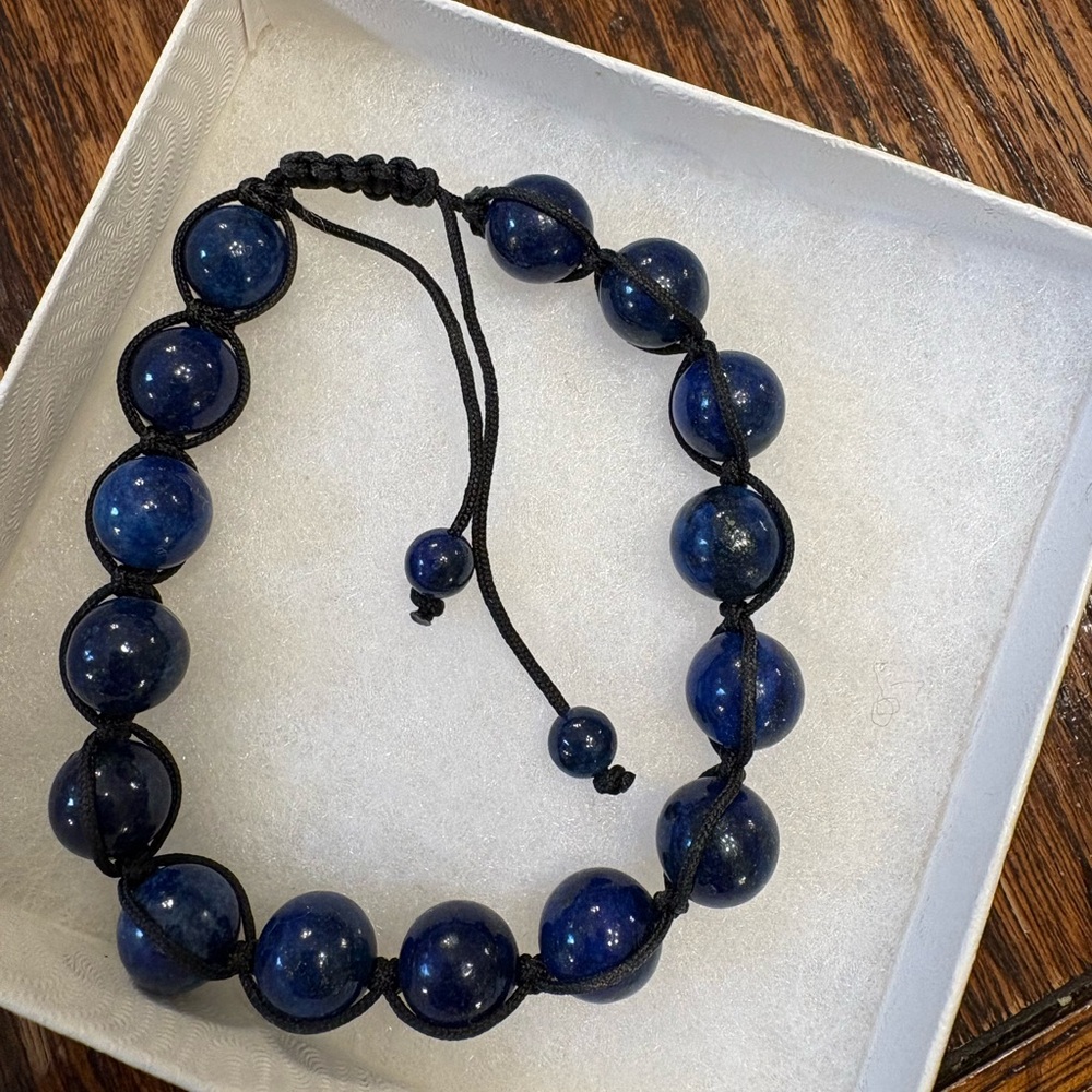 Blue Beaded Bracelet